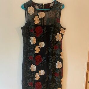 Calvin Klein embroidered dress